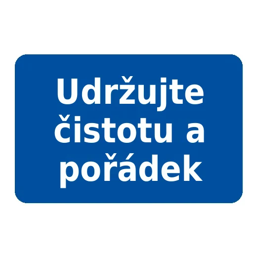 Udržujte čistotu a pořádek