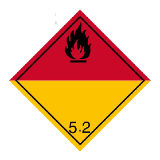 ADR č. 5.2 – organické peroxidy (černý plamen)