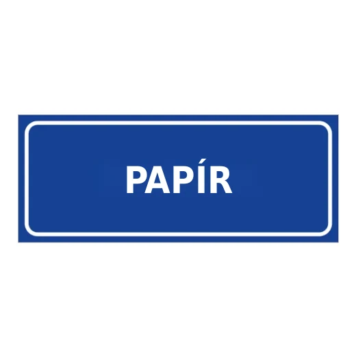 PAPÍR (modrá)