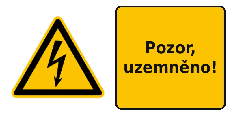 Pozor, uzemněno!