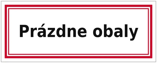 Prázdné obaly