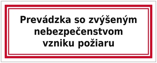 Provoz se zvýšeným nebezpečím vzniku požáru