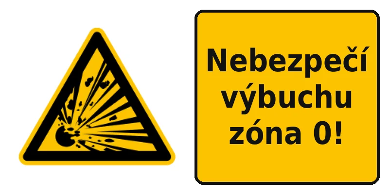 Nebezpečí výbuchu zóna 0!
