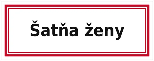 Šatna ženy