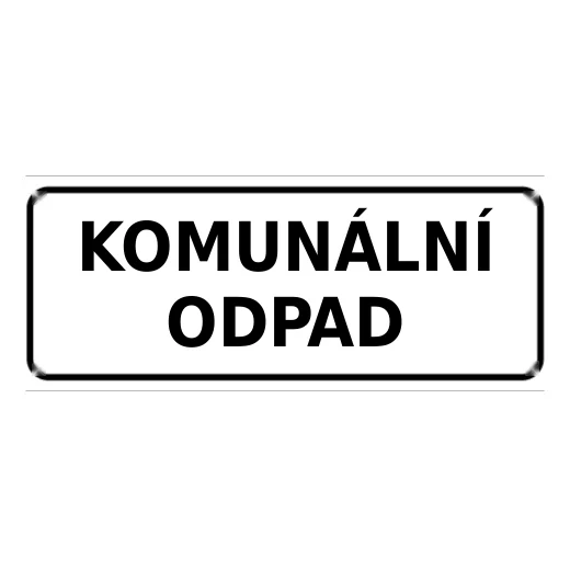 KOMUNÁLNÍ ODPAD (bílá)