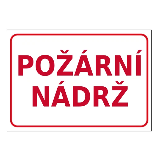 POŽÁRNÍ NÁDRŽ