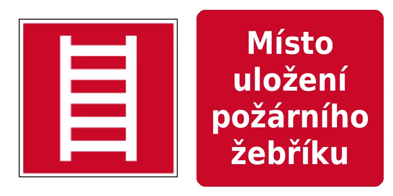 Místo uložení požárního žebříku