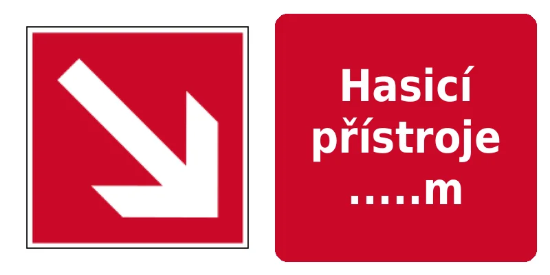 Hasicí přístroje .....m