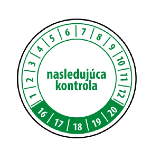 Následující kontrola – zelený