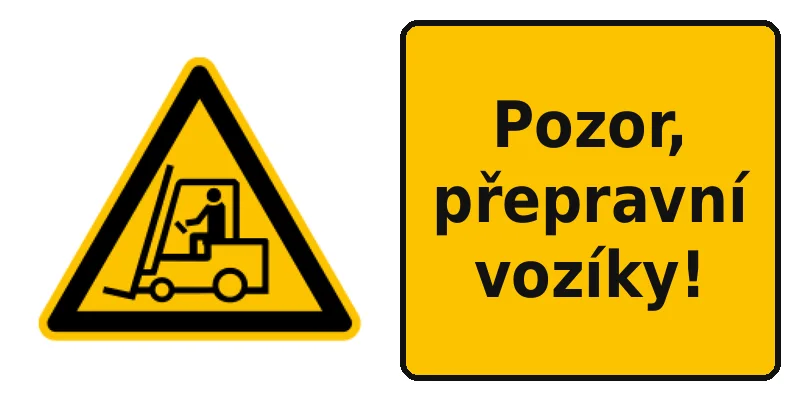 Pozor, přepravní vozíky!