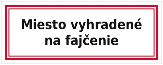 Místo vyhrazené ke kouření