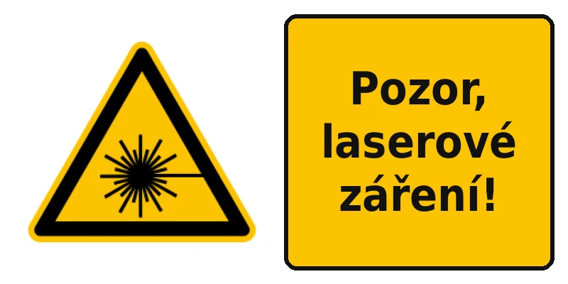 Pozor, laserové záření!