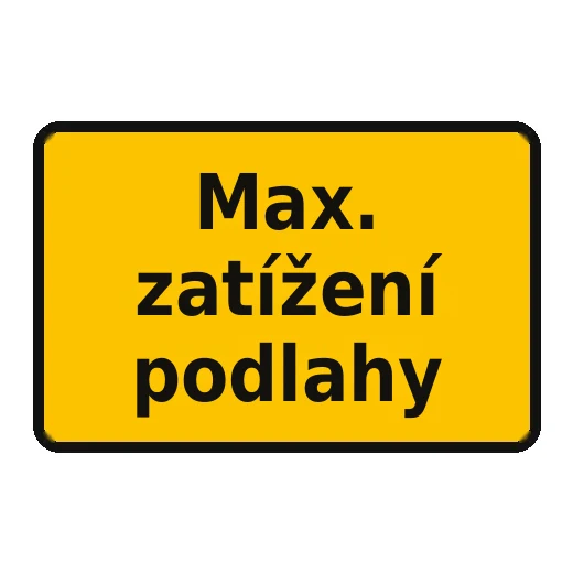 Max. zatížení podlahy