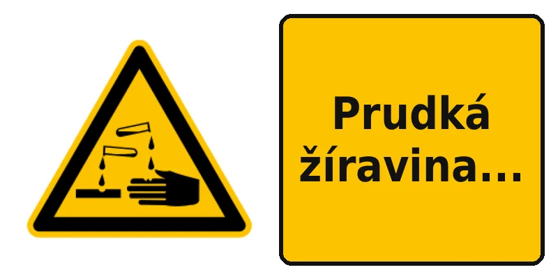 Prudká žíravina...