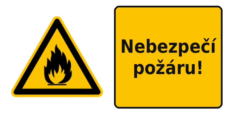 Nebezpečí požáru!