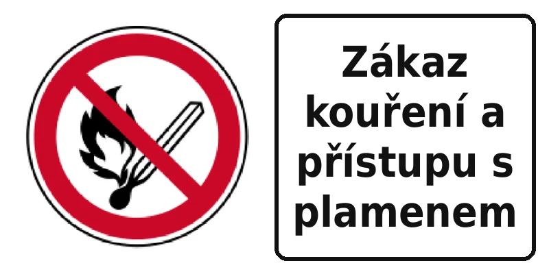 Zákaz kouření a přístupu s plamenem