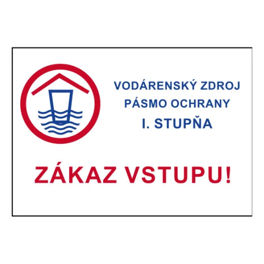 Vodárenský zdroj, ochranné pásmo I. stupně – ZÁKAZ VSTUPU!