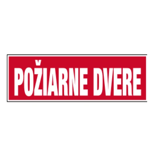 POŽÁRNÍ DVEŘE