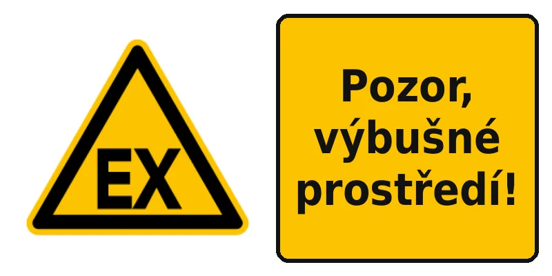 Pozor, výbušné prostředí!