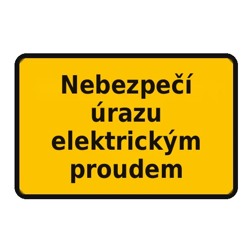 Nebezpečí úrazu elektrickým proudem