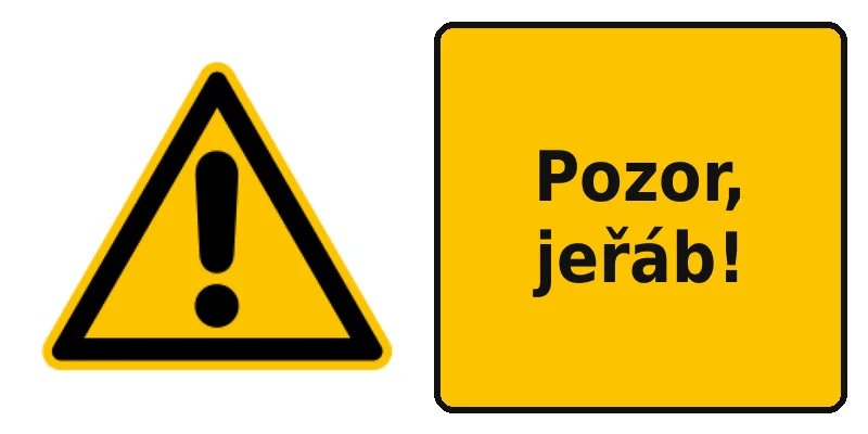 Pozor, jeřáb!