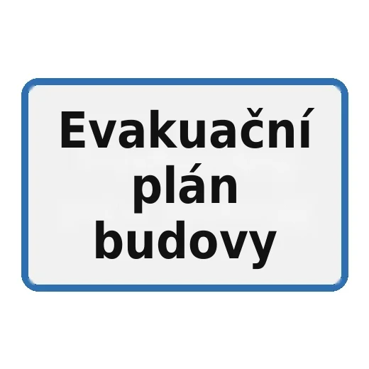 Evakuační plán budovy
