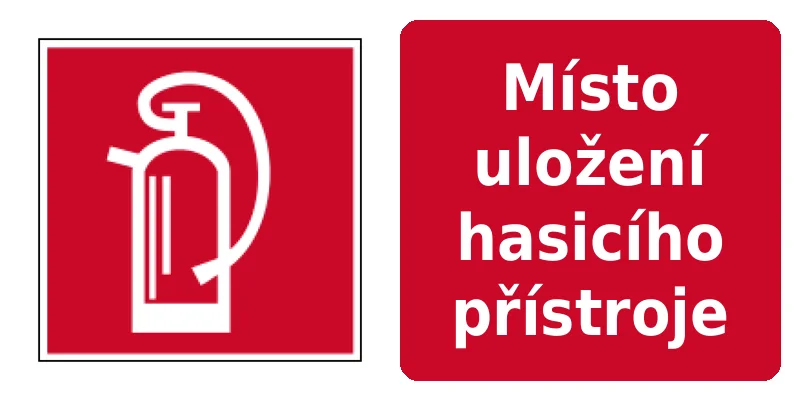 Místo uložení hasicího přístroje