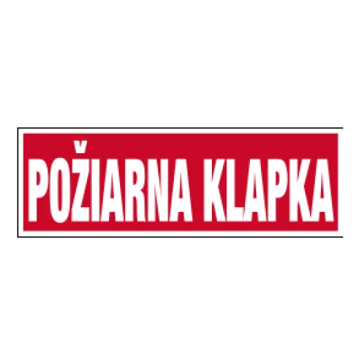 POŽÁRNÍ KLAPKA