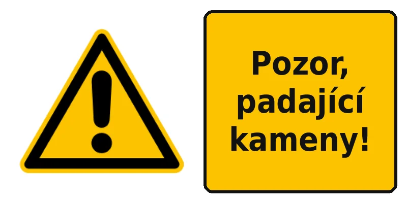 Pozor, padající kameny!