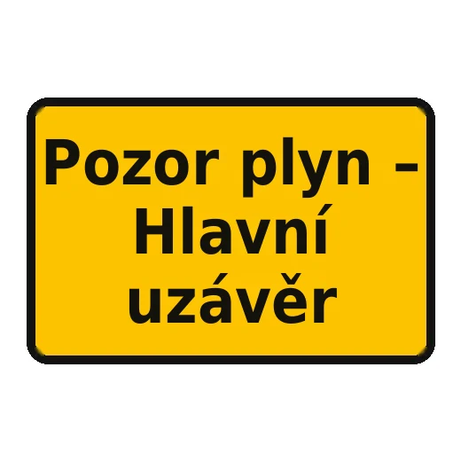 Pozor plyn – Hlavní uzávěr