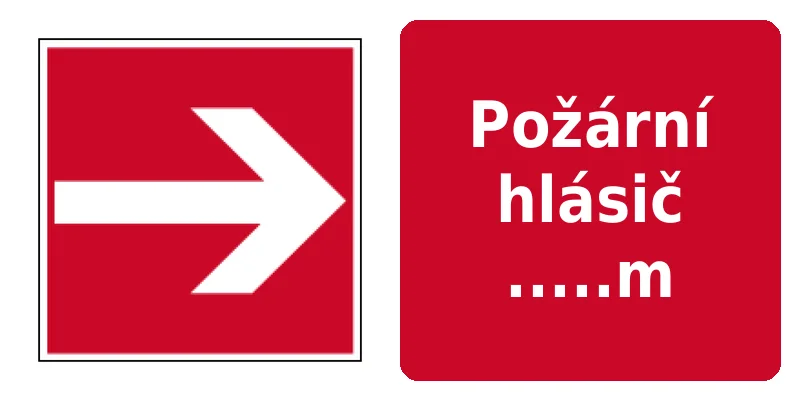 Požární hlásič .....m