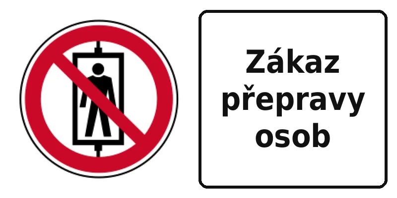 Zákaz přepravy osob