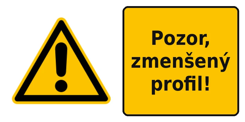 Pozor, zmenšený profil!