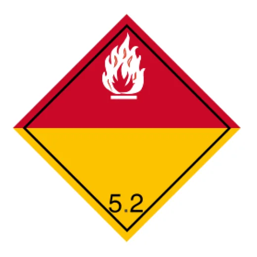 ADR č. 5.2 – organické peroxidy (bílý plamen)