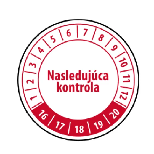 Následující kontrola – červený