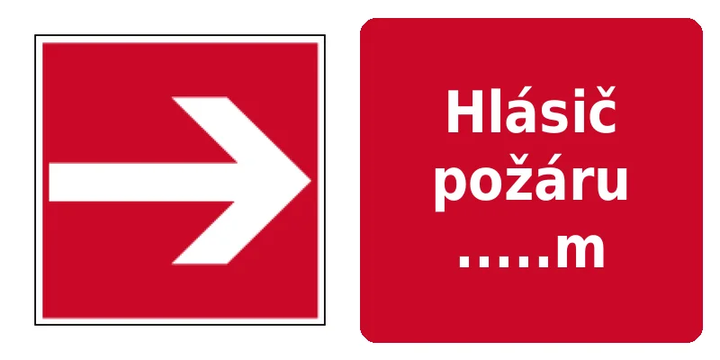 Hlásič požáru .....m