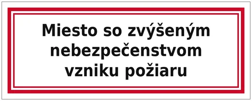 Místo se zvýšeným nebezpečím vzniku požáru