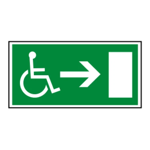 Únikový východ pro invalidy vpravo