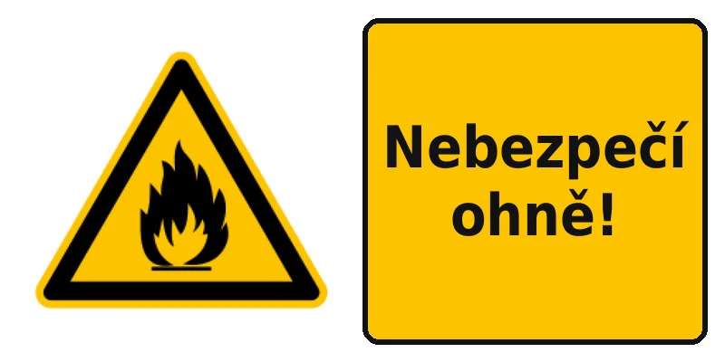 Nebezpečí ohně!