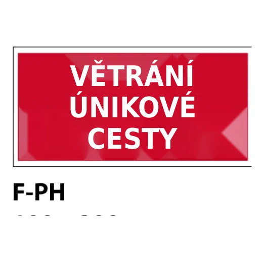 VĚTRÁNÍ ÚNIKOVÉ CESTY
