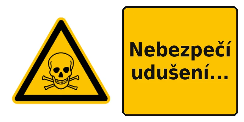 Nebezpečí udušení...
