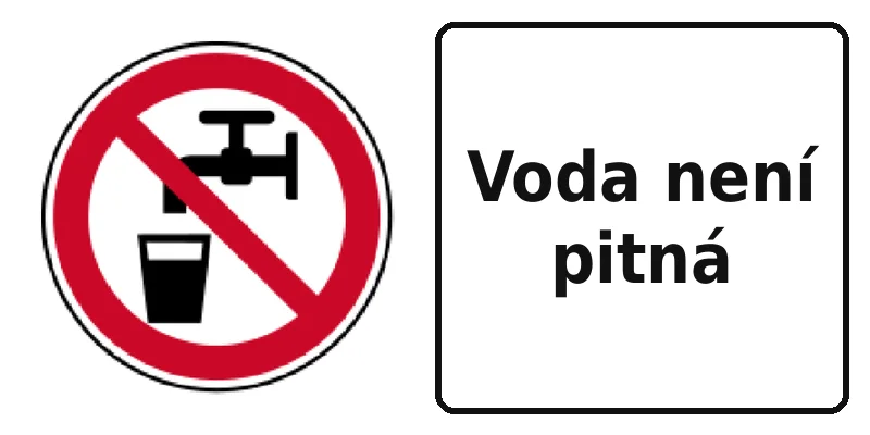 Voda není pitná